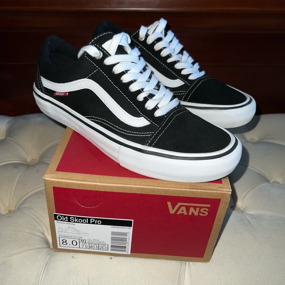 Vans old school pro men size 8